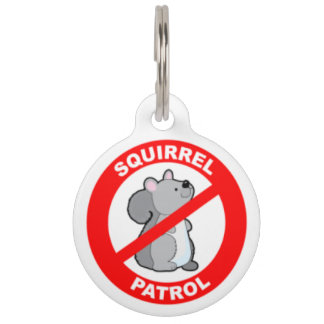 Squirrel Patrol Pet ID Tag