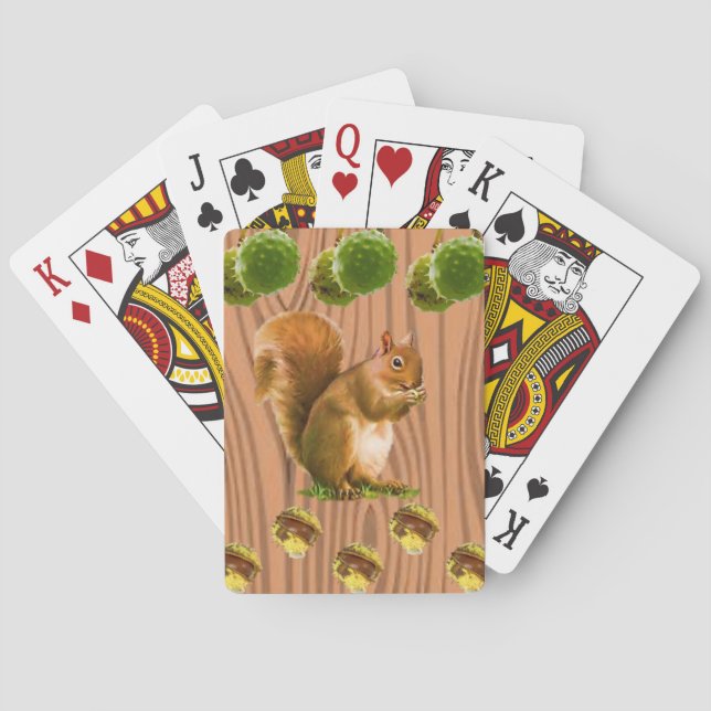 Squirrel Playing Card Deck (Back)