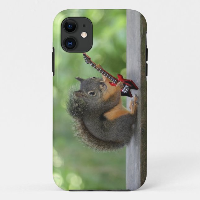 Squirrel Playing Electric Guitar Case-Mate iPhone Case (Back)