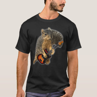 Squirrel Playing Guitar  1  T-Shirt