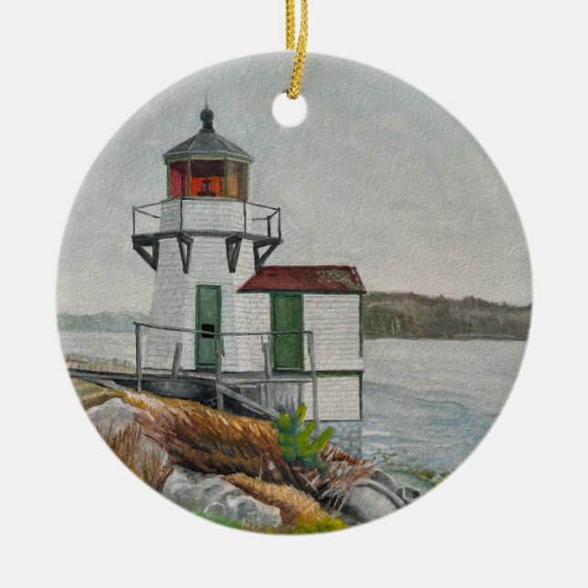 Squirrel Point Light Ceramic Tree Decoration (Front)