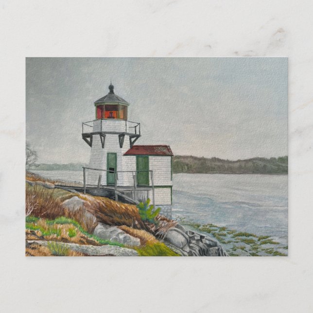 Squirrel Point Light Postcard (Front)