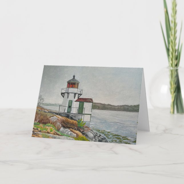 Squirrel Point Light Thank You Card (Front)