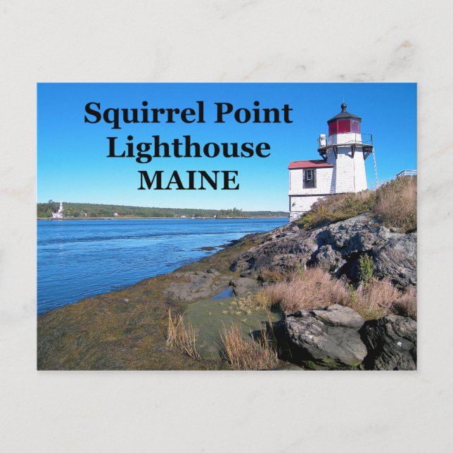 Squirrel Point Lighthouse, Maine Postcard (Front)
