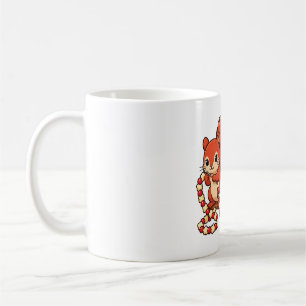 Squirrel Popcorn Garland Christmas Tree Art Coffee Mug
