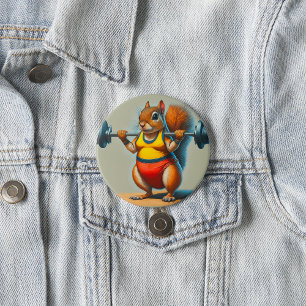 Squirrel Power 7.5 Cm Round Badge
