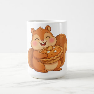 Squirrel Pumpkin Pie Thanksgiving Coffee Mug