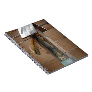 Squirrel Raiding Bird Feeder Notebook