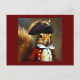 Squirrel Redcoat Postcard