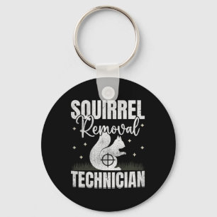 Squirrel Removal Technician Squirrel Hunting Key Ring