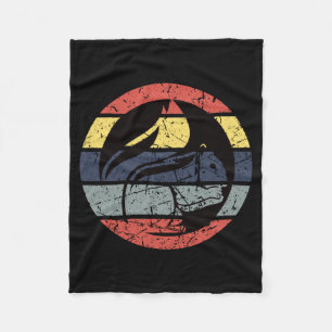 Squirrel Retro  Fleece Blanket