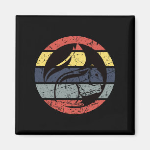 Squirrel Retro Magnet