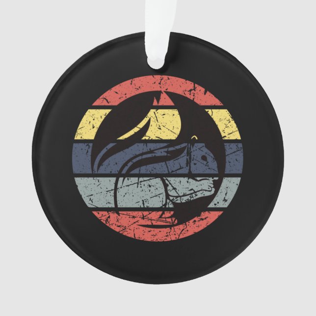 Squirrel Retro  Ornament (Front)