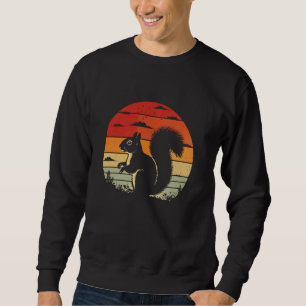 Squirrel Retro Vintage Forest Squirrel Lover Funny Sweatshirt