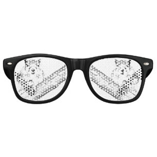 Squirrel rocking out band promotion retro sunglasses