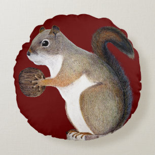 Squirrel Round Cushion