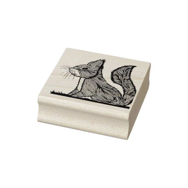 Squirrel rubber stamp (Stamp)