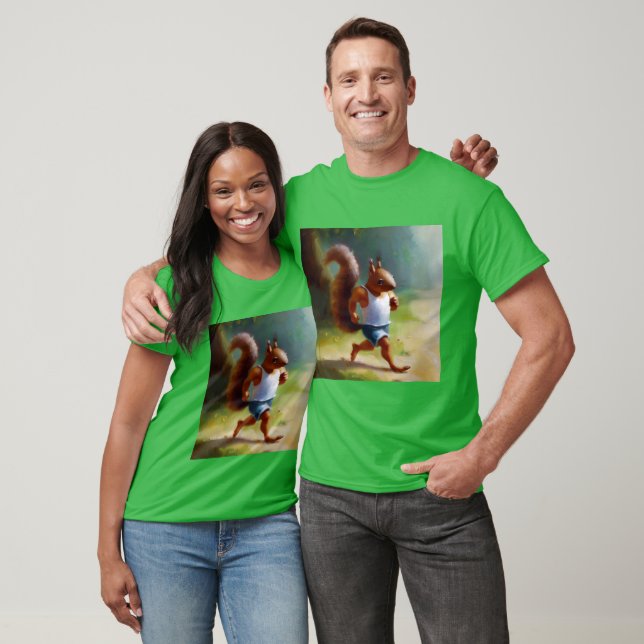 Squirrel Running T-Shirt (Unisex)