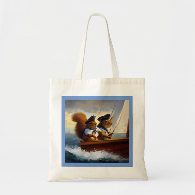 Squirrel Sailors Tote Bag (Front)