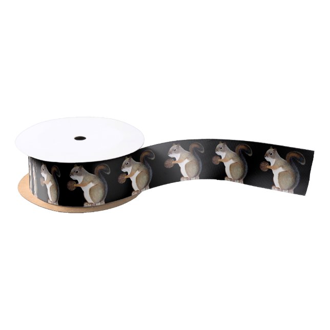 Squirrel Satin Ribbon (Spool)