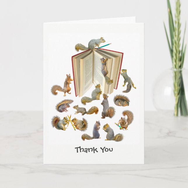 Squirrel School Thank You Card (Front)