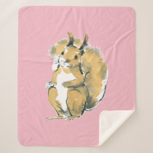 Squirrel Sherpa Blanket