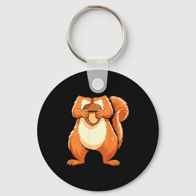 Squirrel Shirt Adult Men Women Kids Body Squirrel  Key Ring (Front)
