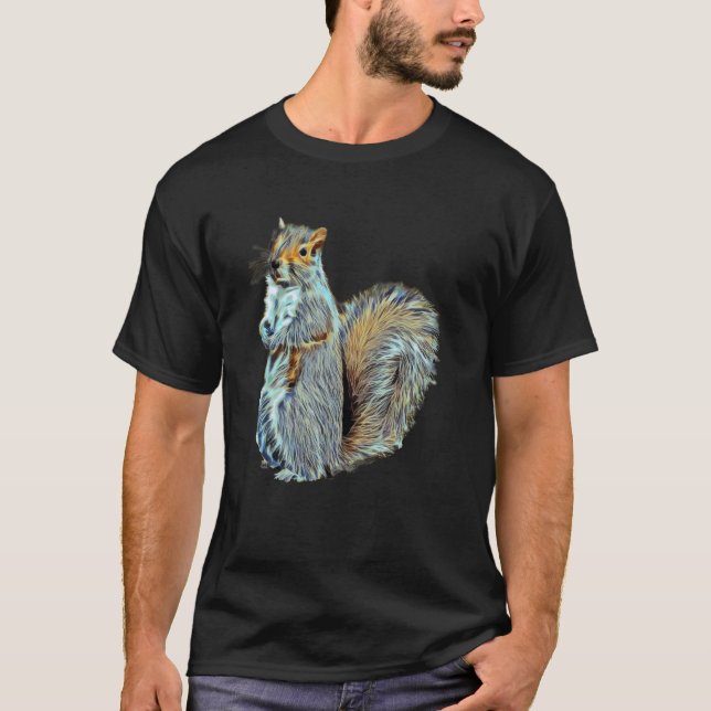Squirrel Shirt u2013 Bright Bold Colourful Design  (Front)