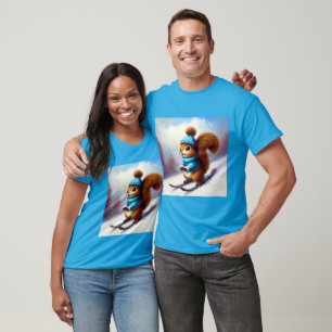 Squirrel Skiing T-Shirt
