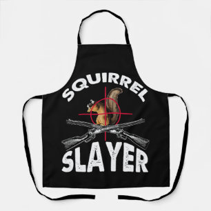 Squirrel Slayer Squirrel Hunting Humour Apron