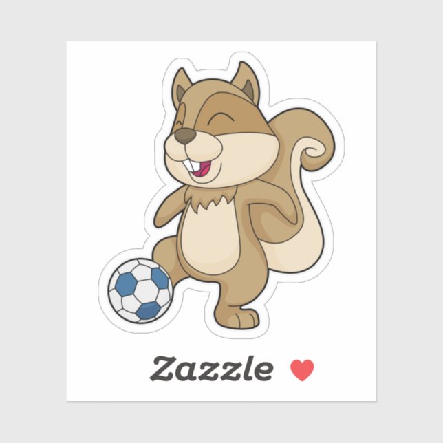 Squirrel Soccer player Soccer (Sheet)