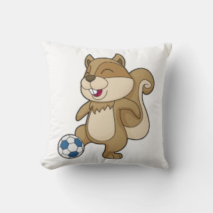 Squirrel Soccer player Soccer Cushion