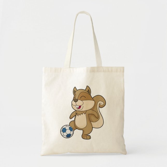 Squirrel Soccer player Soccer Tote Bag (Front)