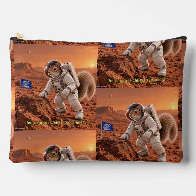 Squirrel Space Future Accessory Pouch (Front)