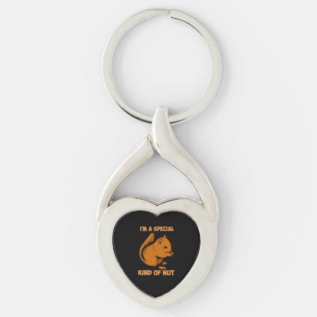 Squirrel - Special Kind Of Nut Key Ring (Front)