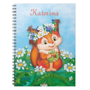 Squirrel Spiral Notebook