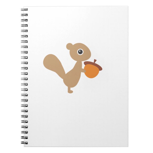 Squirrel Spiral Notebook (Front)