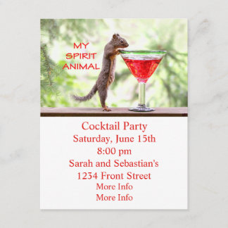 Squirrel Spirit Animal Invitation