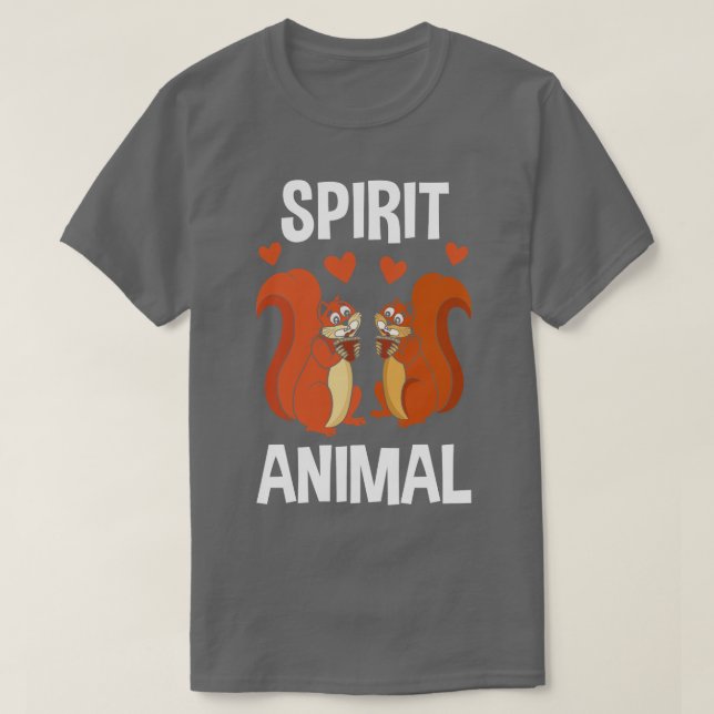 Squirrel Spirit Animal T-Shirt (Design Front)