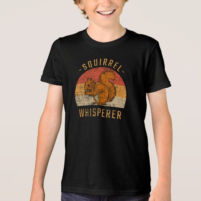 Squirrel - Squirrel Whisperer Tri-Blend Shirt (Front)