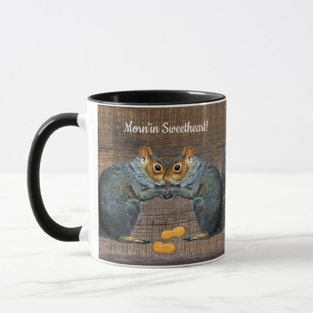 Squirrel Squirrels Peanuts  Mug (Left)