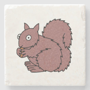 Squirrel Stone Coaster