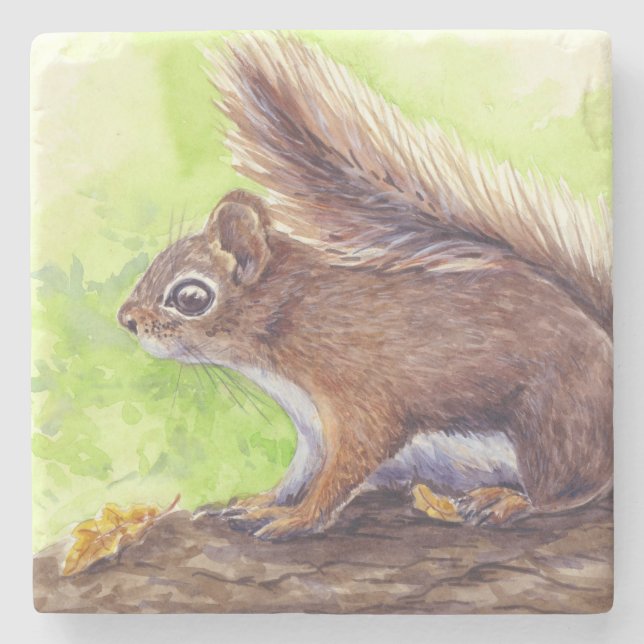 Squirrel Stone Coaster (Front)