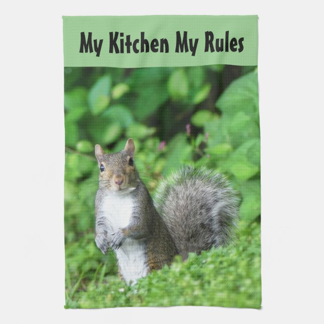 Squirrel  tea towel (Vertical)