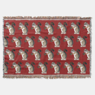 Squirrel Throw Blanket