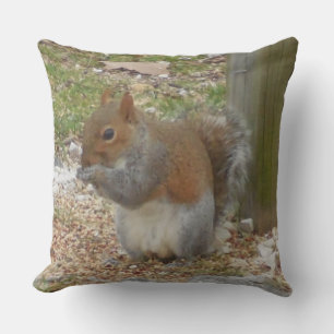 Squirrel Throw Pillow