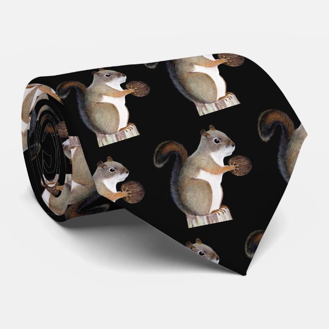 Squirrel Tie (Rolled)