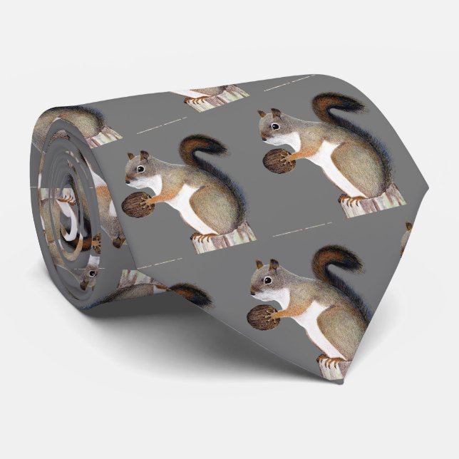 Squirrel Tie (Rolled)