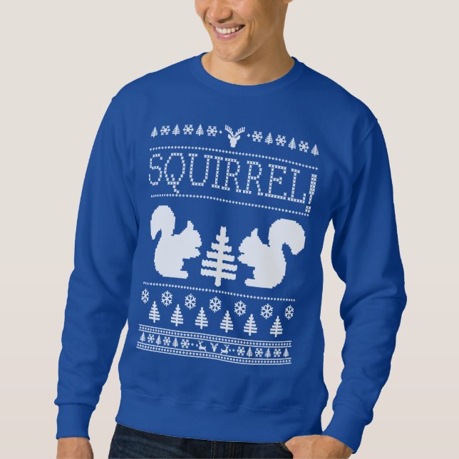 Squirrel Ugly Christmas Sweater (Front)