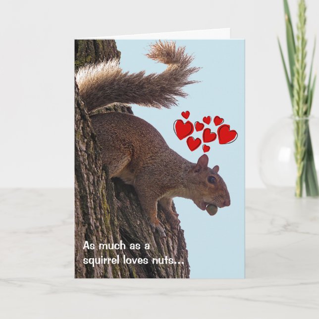 Squirrel Valentine's Day Card (Front)